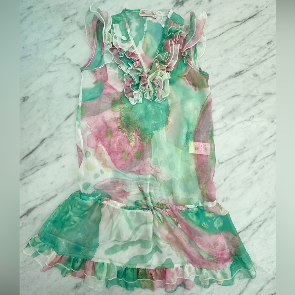 Miss Blumarine NWOT Pool Coverup Dress Size 8